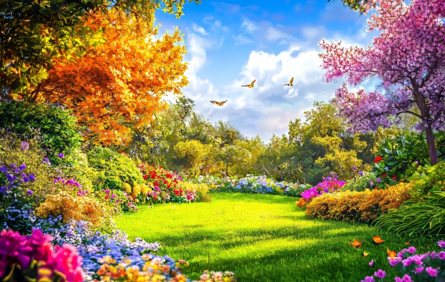 Illustration of Garden of Eden
