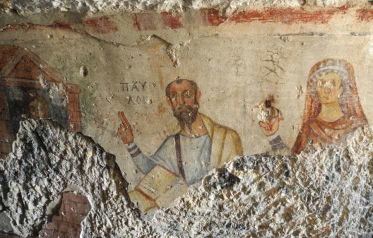 Fresco of Thecla Thecla